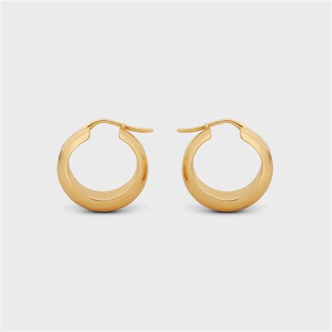 celine twisted hoop earrings